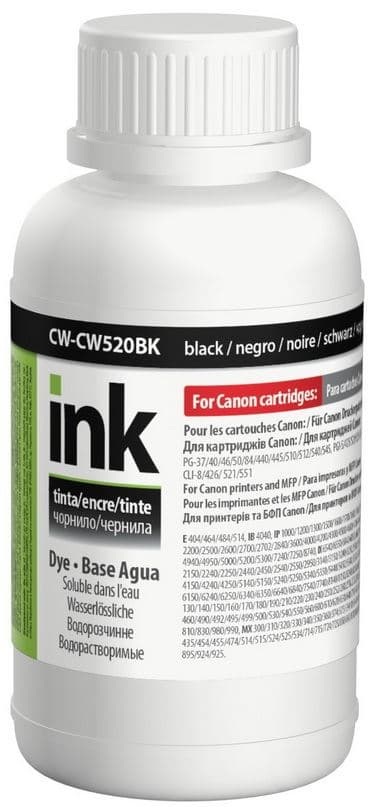 Чернила ColorWay Canon PG-510/PGI520/CW520BK 200мл black №CW-CW520BK02