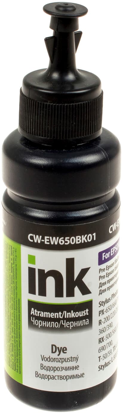 Чорнило ColorWay Epson TX650/EW650Bk 100мл black