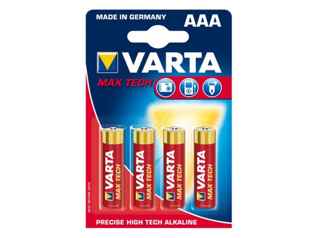 Батарейки Varta maxi tech longlife max power LR-03 блистер 4 шт (10) (50)