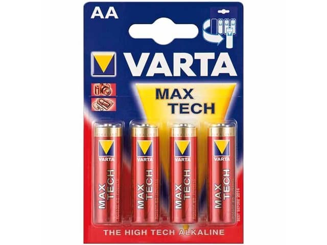 Батарейки Varta maxi tech longlife max power LR-06 блистер 4 шт (20) (100)
