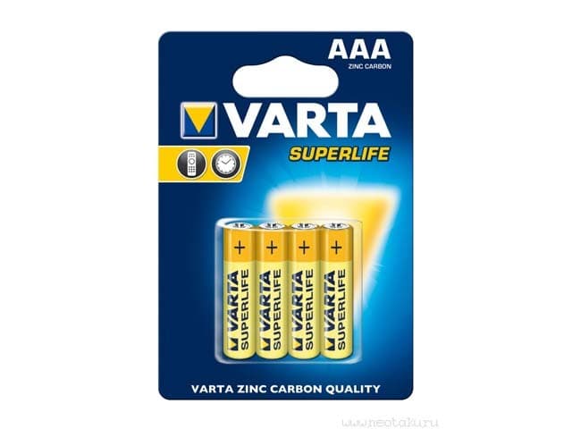 Батарейки Varta Superlife R-03 блистер 4 шт (12) (24)