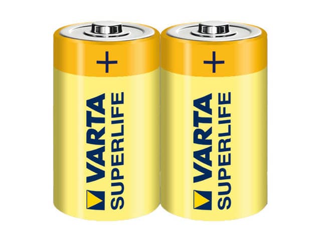 Батарейки Varta Superlife R-14 пленка 2 шт (12) (60)