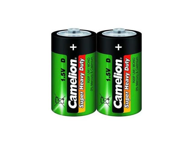 Батарейки Camelion green R-20 блистер 2 шт (6) (72)