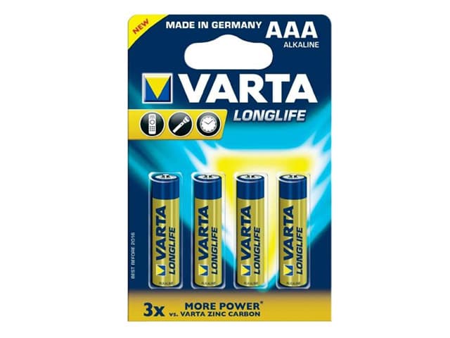 Аккумуляторы Varta R2U Ni-Mh (R-03, 800 mAh) блистер 4 шт (10)