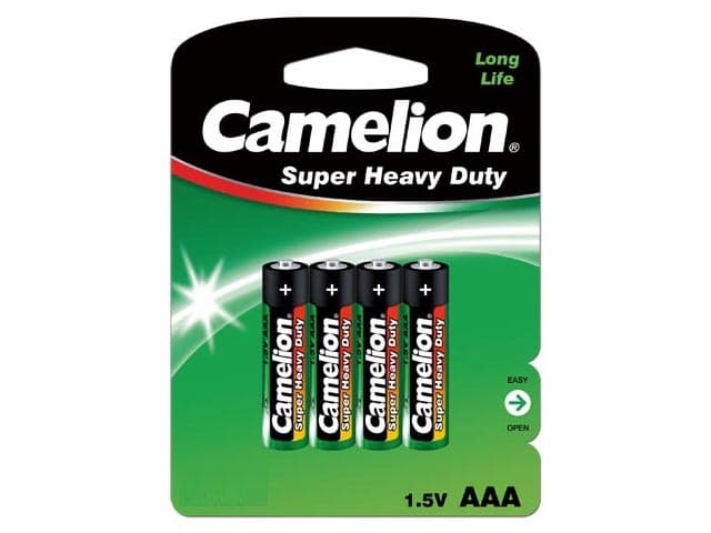 Батарейки Camelion green R-03 блистер 4 шт (12) (288)