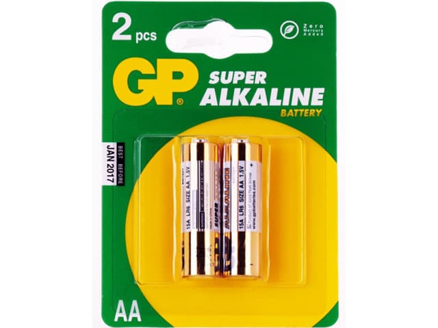 Батарейки GP Super 24A-2UE2 LR-03 блистер 2 шт (10) (80)