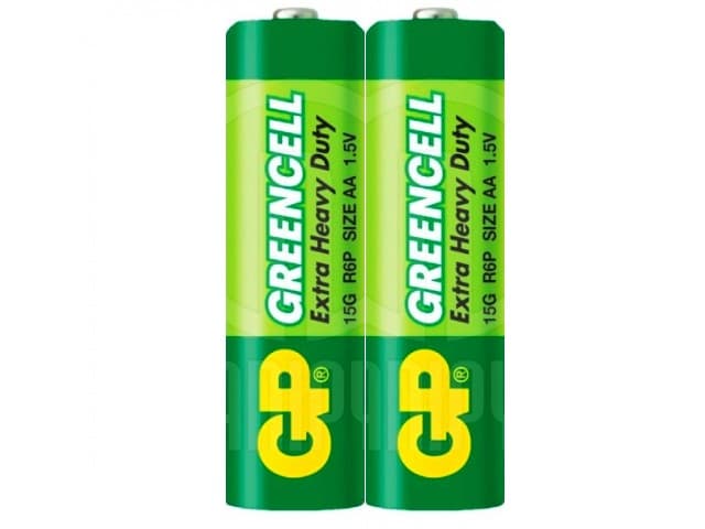 Батарейки GP Greencell 24G-S2 R-03 пленка 2 шт (20) (100) (500)