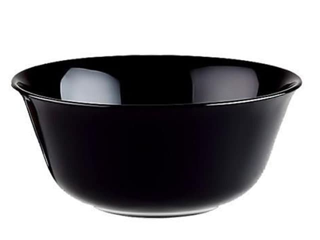 Салатник стеклянный Luminarc. Carine Noir 12см (6) (24) H4998/95214