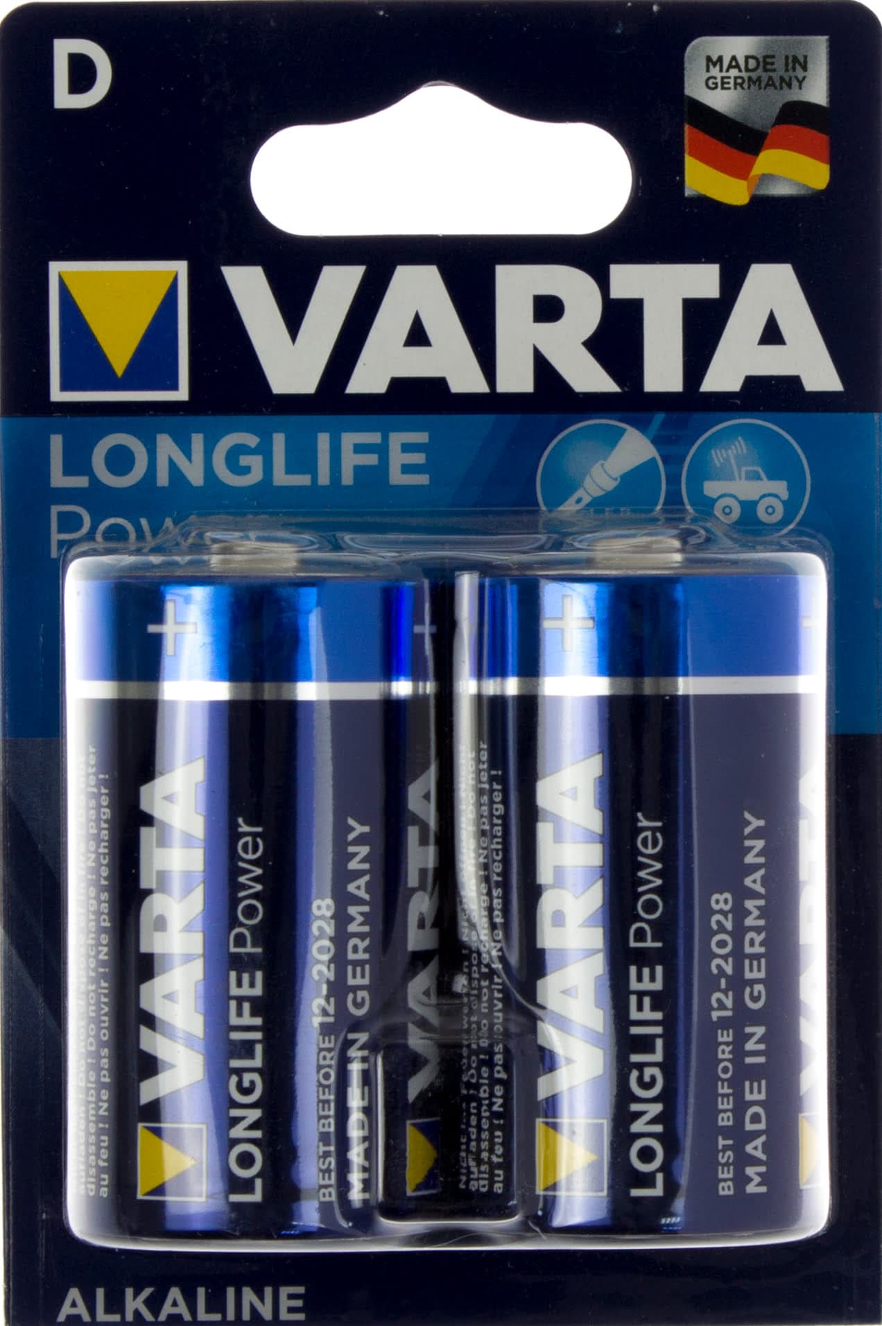 Батарейки Varta high energy longlife power LR-20 блистер 2 шт (10) (50)
