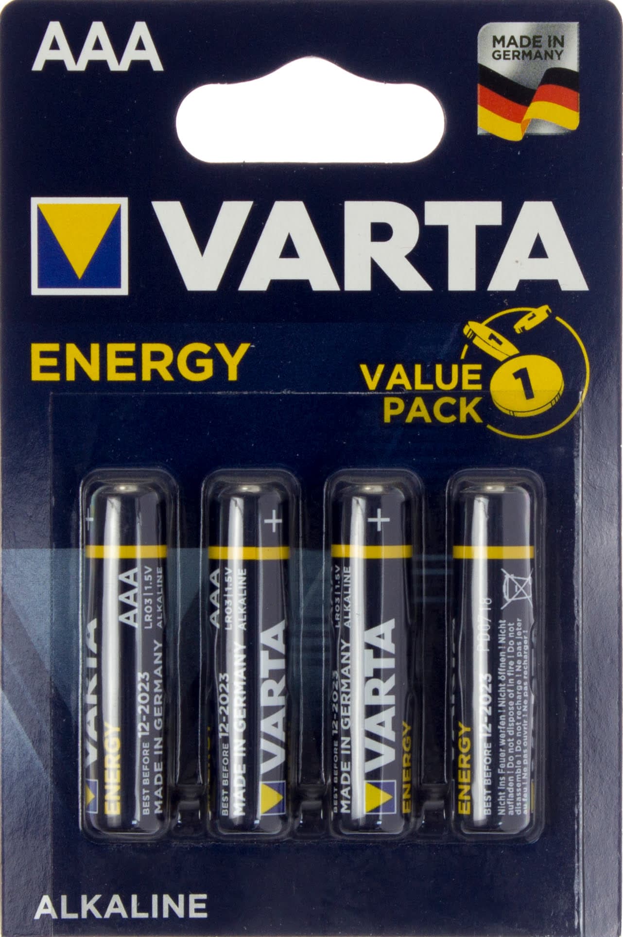 Батарейки Varta energy LR-03 блистер 4 шт (10)
