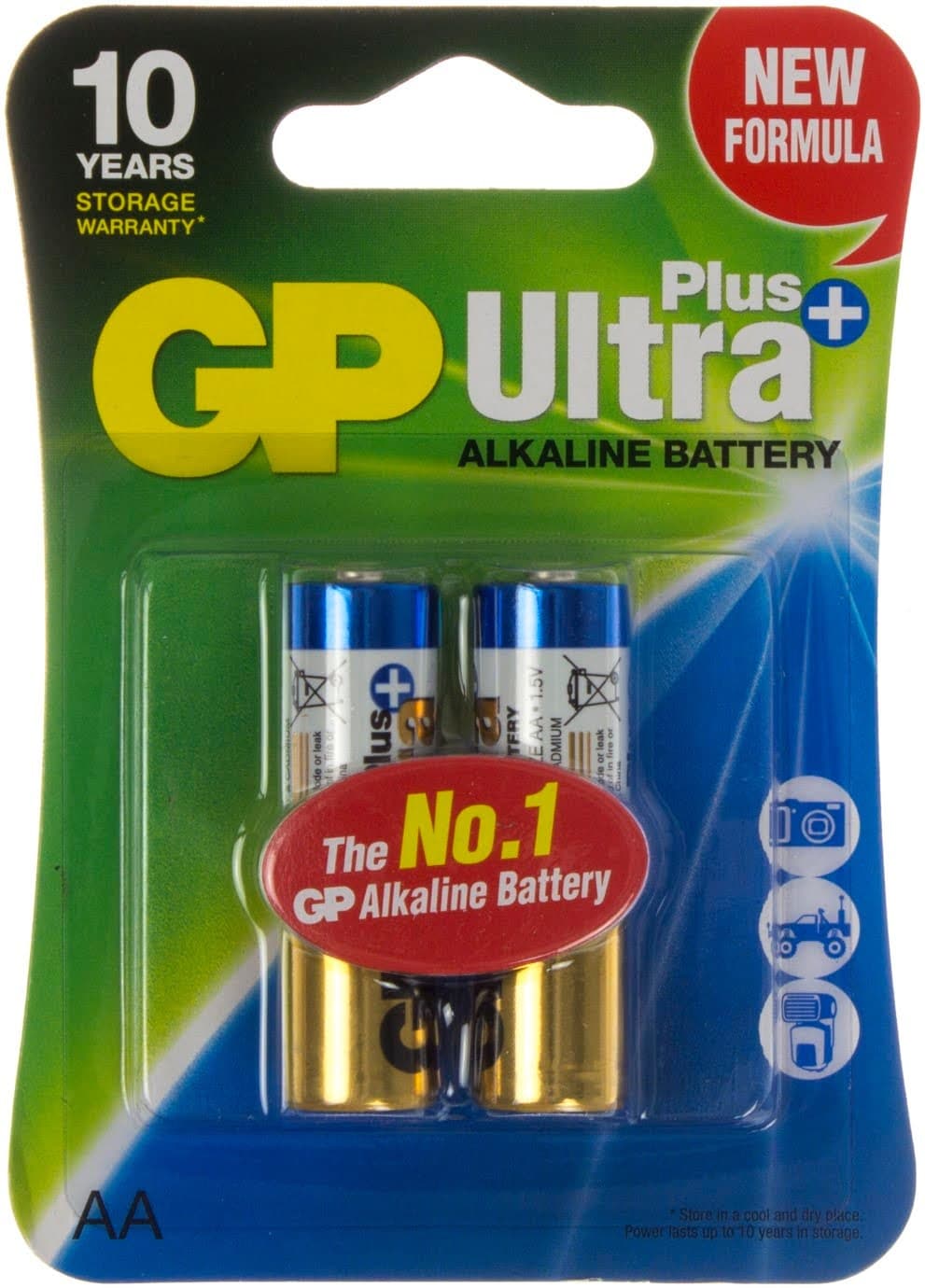 Батарейки GP Ultra Plus 15AUP-U2 LR-06 блистер 2 шт (10) (80)