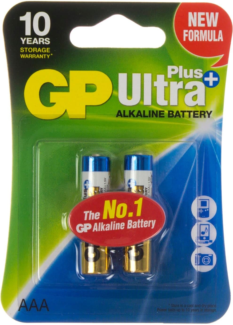 Батарейки GP Ultra Plus 24AUP-U2 LR-03 блистер 2 шт (10) (80)