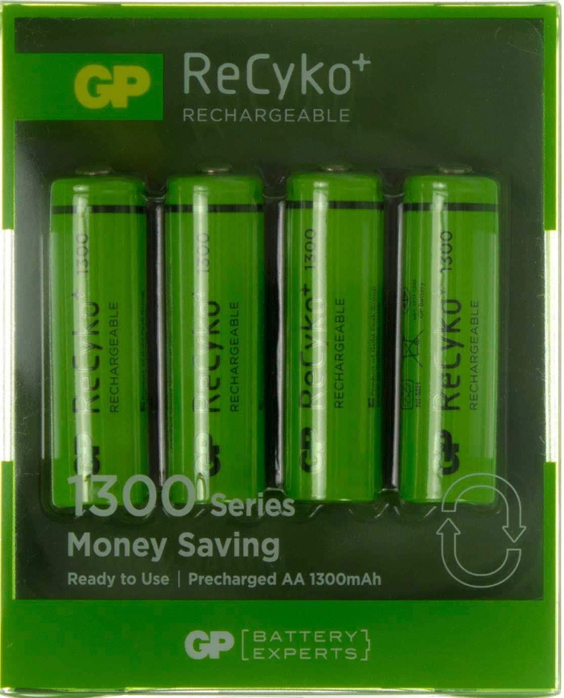 Аккумуляторы GP  NіMH 130AAHCE-2GBE4 New desing (R-06,1300 mAh)/блистер 4 штуки