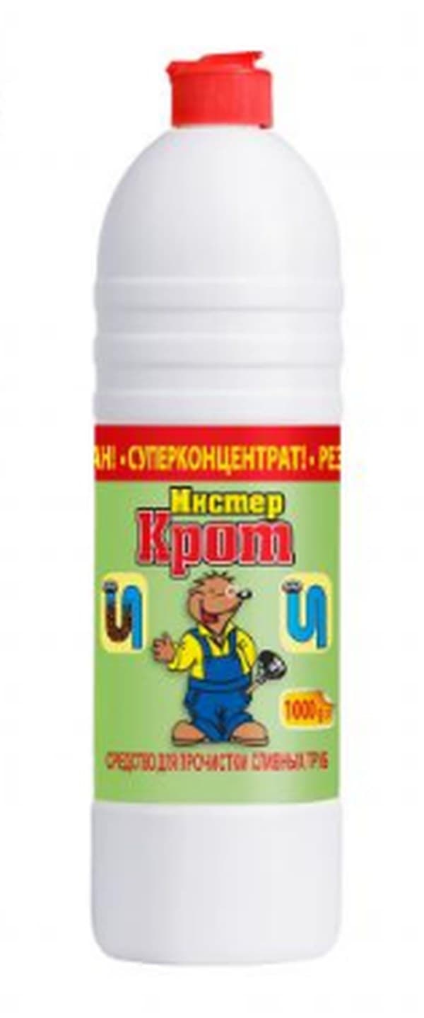 Засіб для очищення труб Кріт 1 л суперконцентрат рідкий СВ (12)