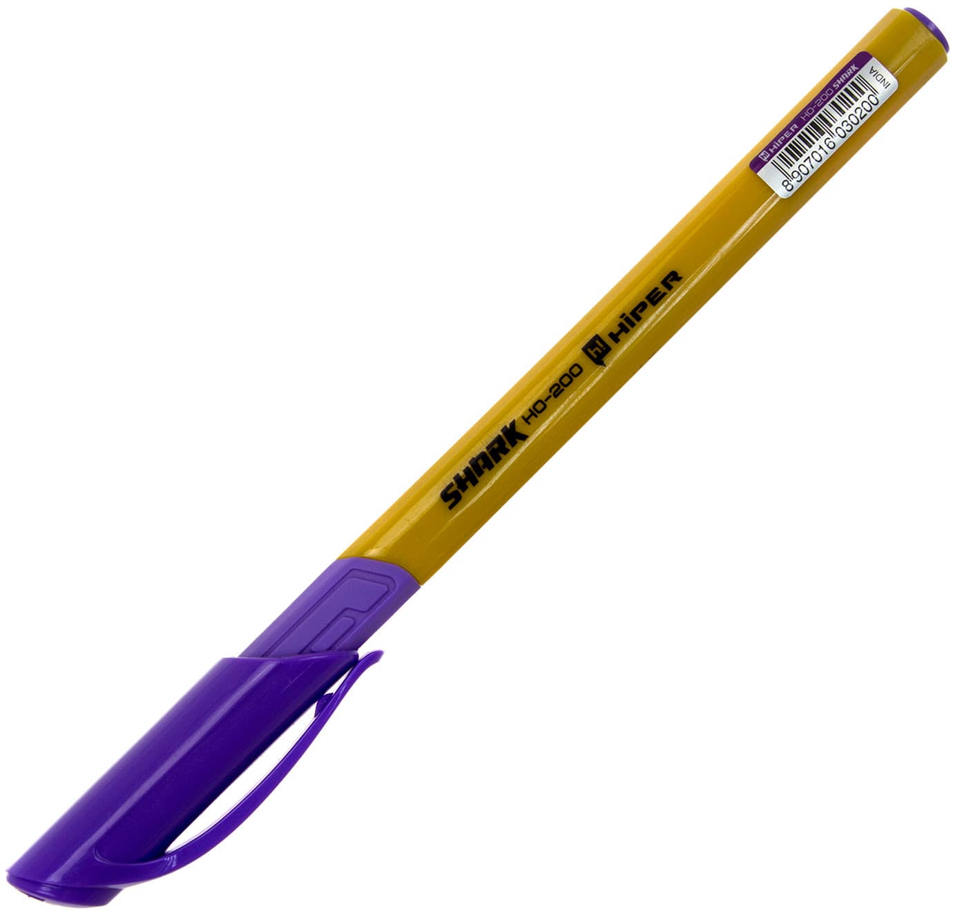 Ручка масляная шариковая Hiper Shark 0,7 мм фиолетовая (10) (100) (1000) HO-200