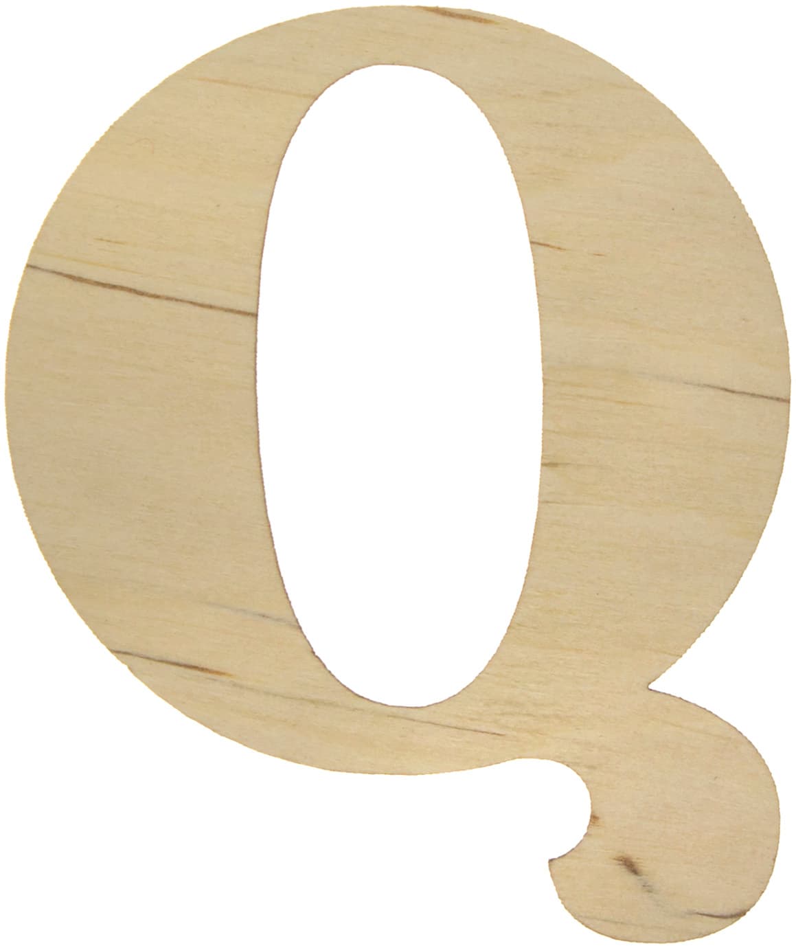Літера англійська 6 см Q фанера (5)  