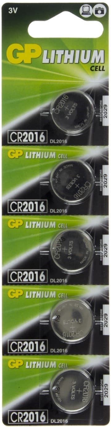 Батарейка GP Lithium Button Cell CR2016-8U5 3V/5bl (5) (100)