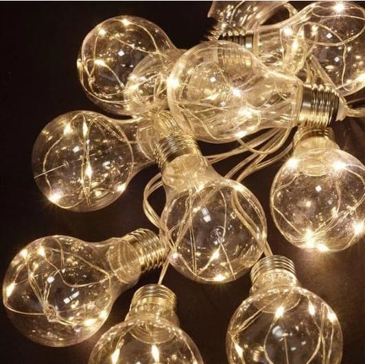 Гирлянда электрическая Роса 10 LED, теплый белый L-5 м H-60 мм (20) 1366-07