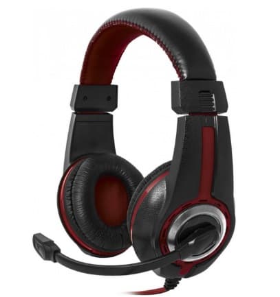 Наушники Defender Warhead G-185 2 м black/red +  микрофон