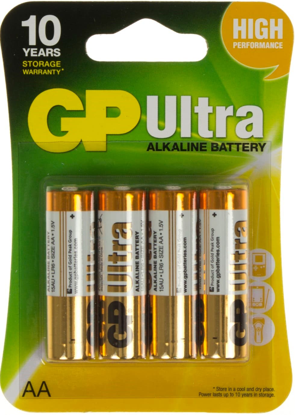 Батарейки GP Ultra 15AUHM-2UE4 LR-06 блистер 4 шт (10) (80)