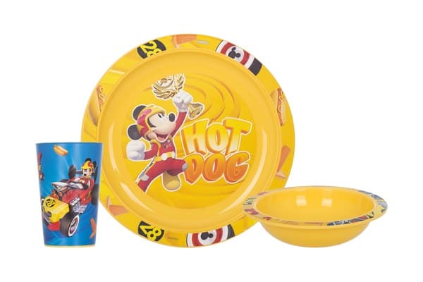 Сервиз детский пластиковый 3 предмета Herevin. Disney Mickey (6) 815805