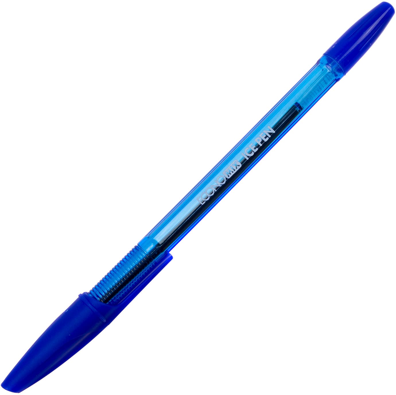 Ручка шариковая Economix Ice Pen 0,5мм синяя полупрозрачный корпус E10186-02