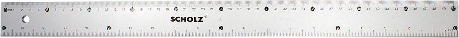 Линейка пластиковая прозрачная 50 см Scholz (24) 9032