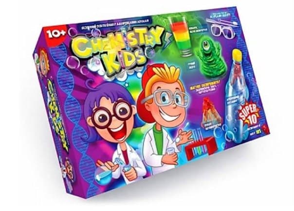 Набір для дослідів Chemistry Kids DankoToys CHK-01-01U,02U,03U,04U