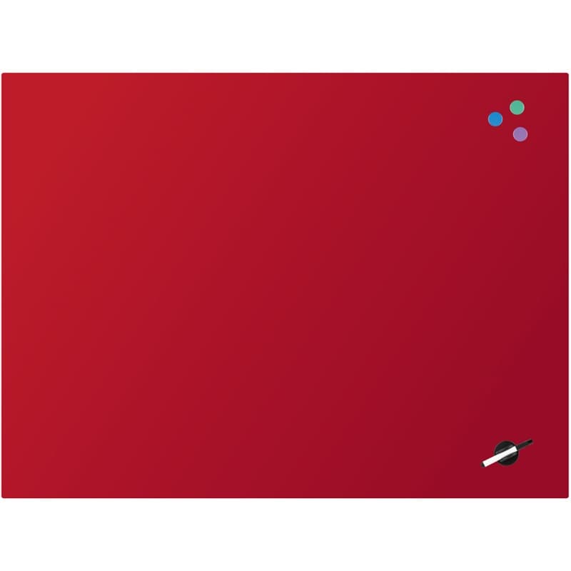 Дошка Axent магнітно-маркерна, скляна, 90 х120 см,червона 9616-06-A