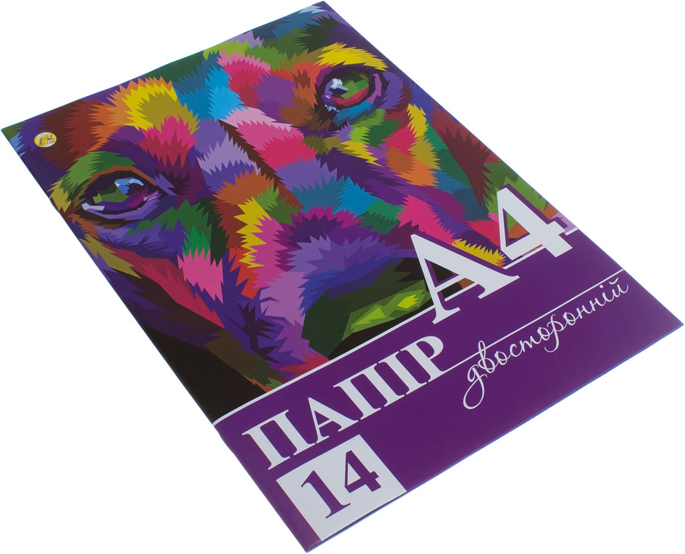 Бумага цветная А4 двусторонняя 14 листов Тетрада (20) (80)