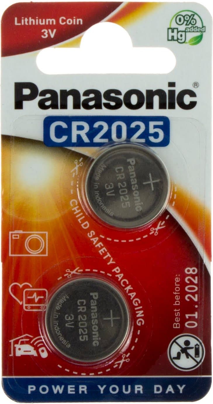 Батарейка Panasonic CR2025/2bl 3V lithium (24)