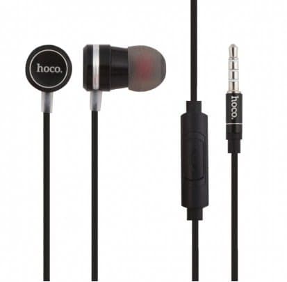 Навушники вакуумні металеві HOCO Ling Sound M16 black мікрофон  