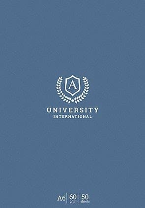 Блокнот A6 50 аркушів клітинка Student Школярик картонна обложка (10) (240) A6-GB-050-828K