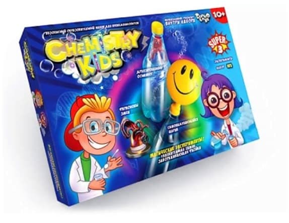 Набір для дослідів Chemistry Kids DankoToys (4) CHK-02-01U,02U,03U,04U