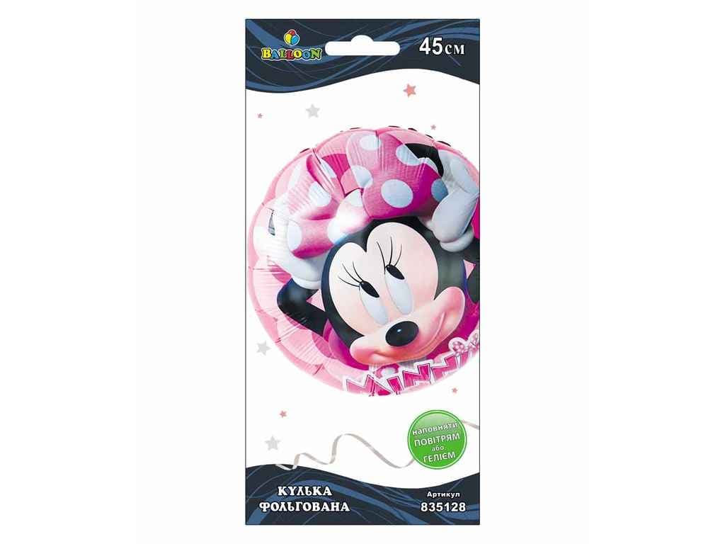 Кулька повітряна фольгована Minni Mouse 45 см Pelican (5) №835128   