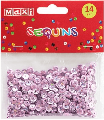 Пайетки "Maxi" 14г, 6мм, розовые №MX61712
