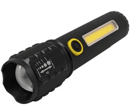 Фонарь аккум. метал. ЗУ microUSB,zoom, камуфляж, в боксе,3режима №C71-P50+COB(60)