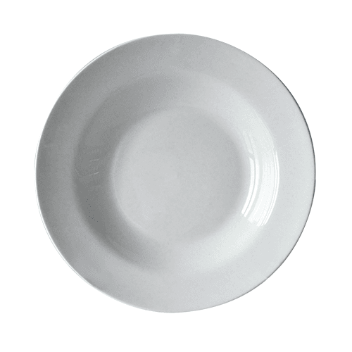 Тарілка супова керам. біла 8" 20см №30003-008/S&T/(60)