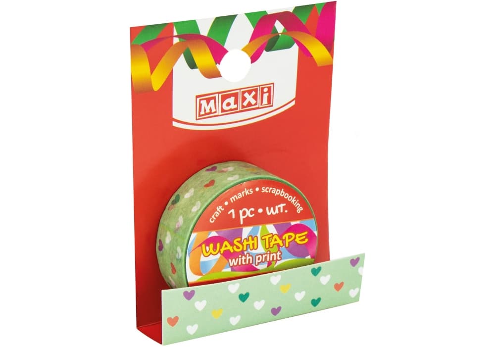 Лента декор. "Maxi" с принтом 15ммх3м №MX61970(20)