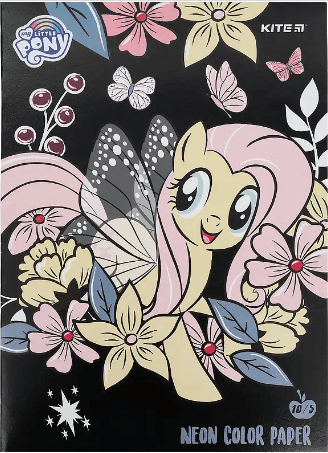 Папір кольор. А4 10арк./5кольор. Little Pony неон. №LP21-252/Kite/(50)