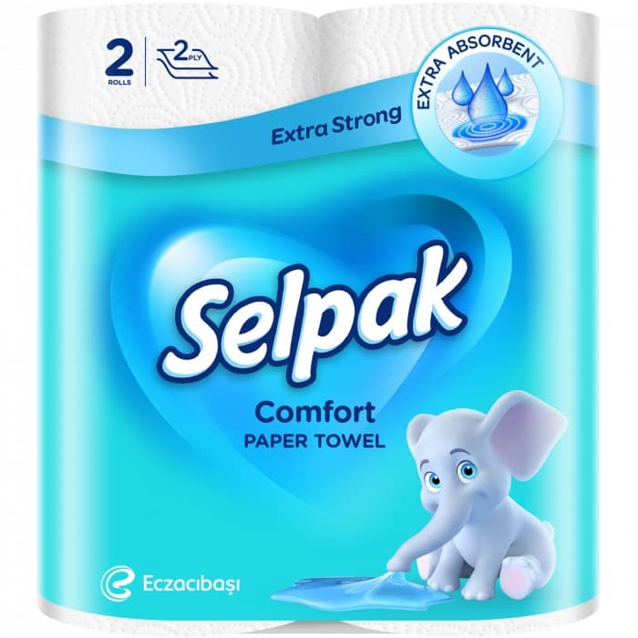 Рушник паперовий Селпак Comfort (2шт) №8847