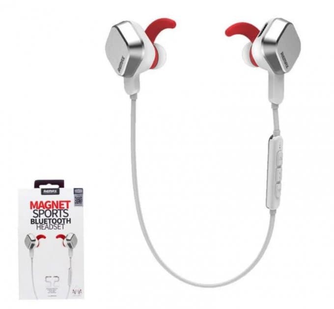 Наушники Remax RB-S2 BT silver+микрофон
