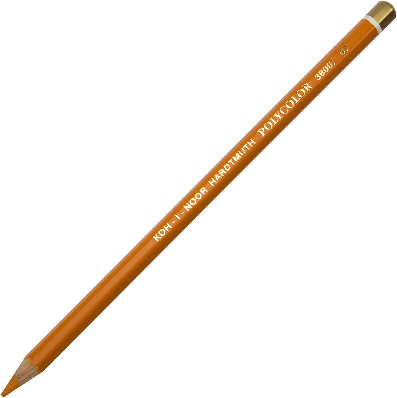 Олівець кольоровий Koh-i-noor Polycolor художній Orangе / жовто-оранжевий (12) 3800 / 67