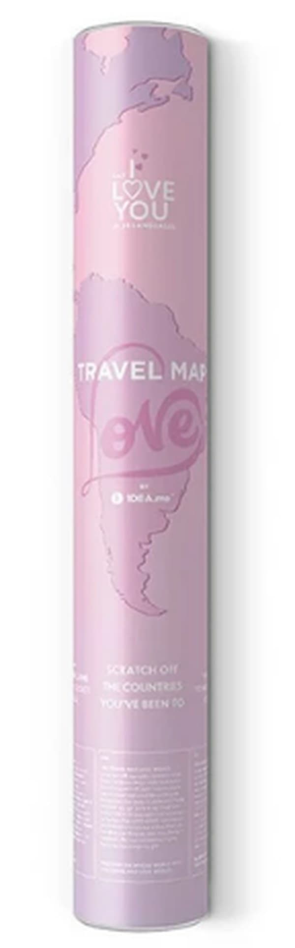 Плакат-скетч карта мира Travel Map Love World