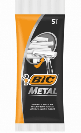 Станок одноразовый Bic-Metal 5 шт №5416