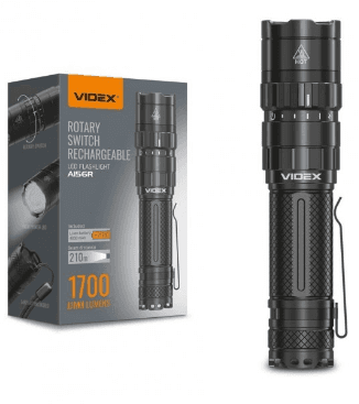 Ліхтар акумуляторний портативний Videx 1700 lm, 6500 K, LED 5 режимів №VLF-A156R