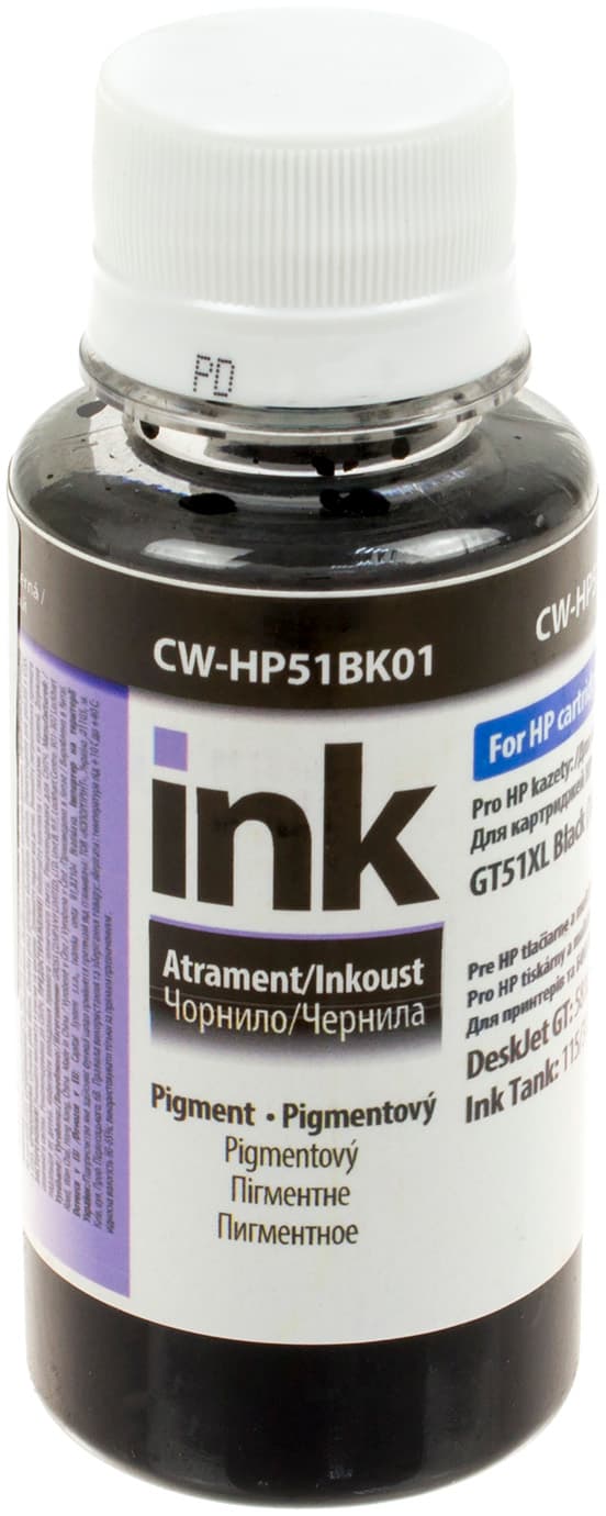 Чернила CW HP Ink Tank 115/315/415 Pigm. 100 мл black HP51 BK