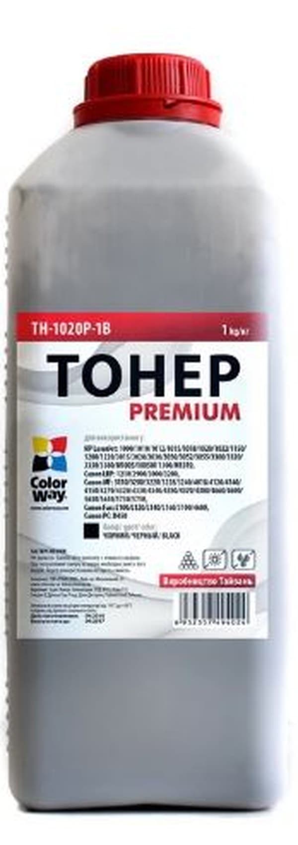 Тонер Colorway HP LJ 1000/1010/1200/2100/AX Premium 1кг №TH-1020P-1B