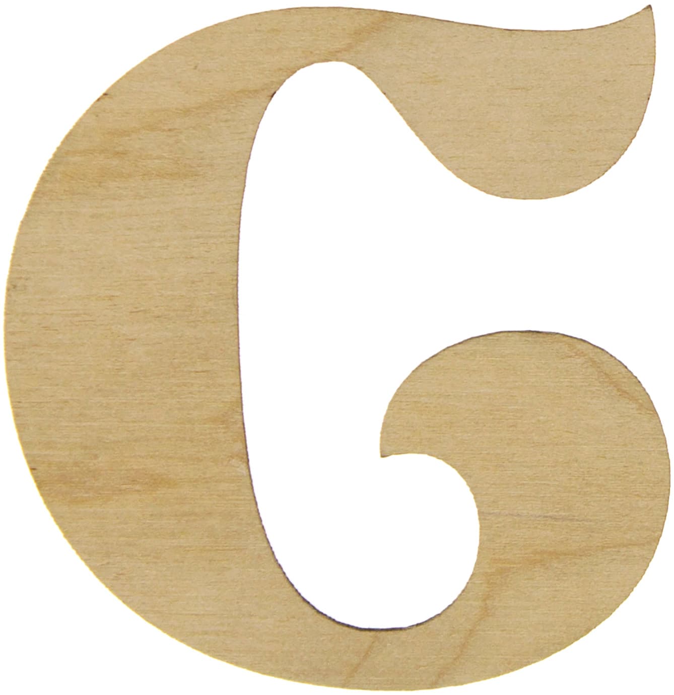 Літера англійська 6см C фанера (5)