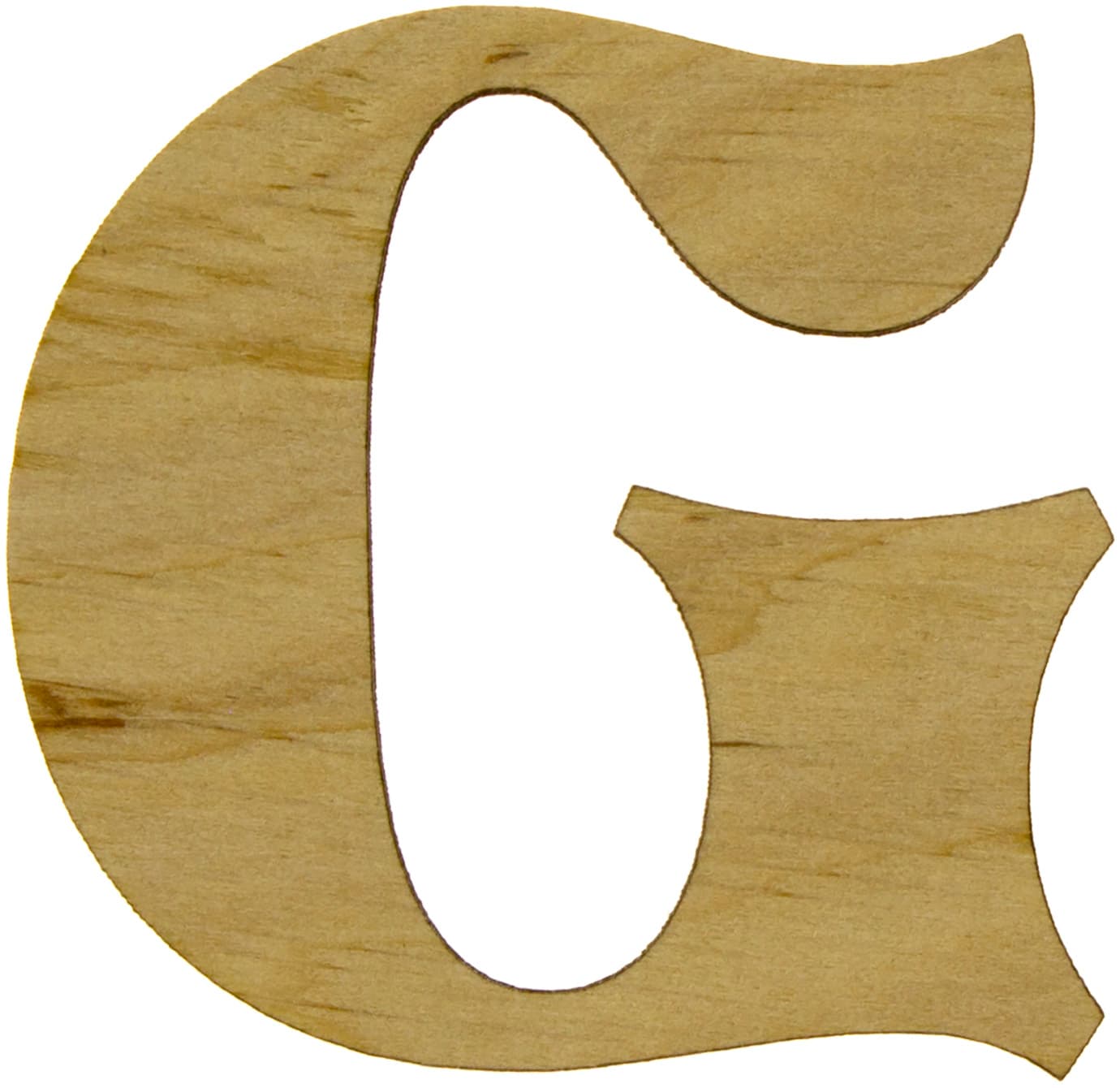 Літера англійська 6см G фанера (5)